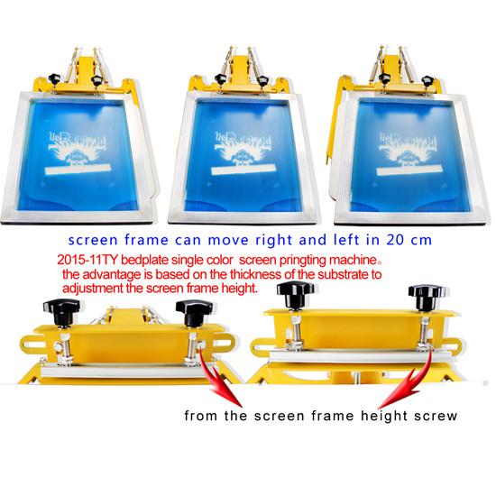 Single color manual easy-operation high precision manual flat silk screen printing machine for sale