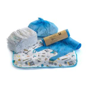 Tie Handle Compostable Nappy Sacks Rolled Pack Non Toxic Harmless