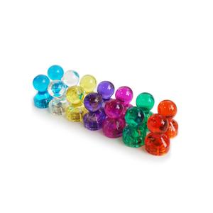N35 Grade Various Colors Transparent Magnetic Push Pin For Whiteboard