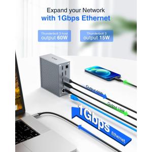 Usb C Dock Hdmi 4k 60hz 16 In 1 Docking Station Plug And Play Convenience Silver