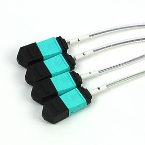 48F MPO 4x12F Multimode OM3 Fiber Breakout Cable MTP Jumper With Hydra