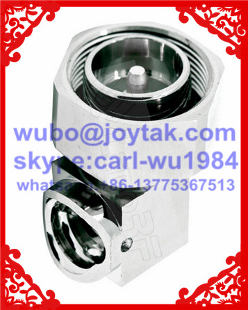 Quality 4.3-10 connector male solder type right angle for 1/2 superflex cable all brass Tri-alloy plating PIM -160dBc for sale