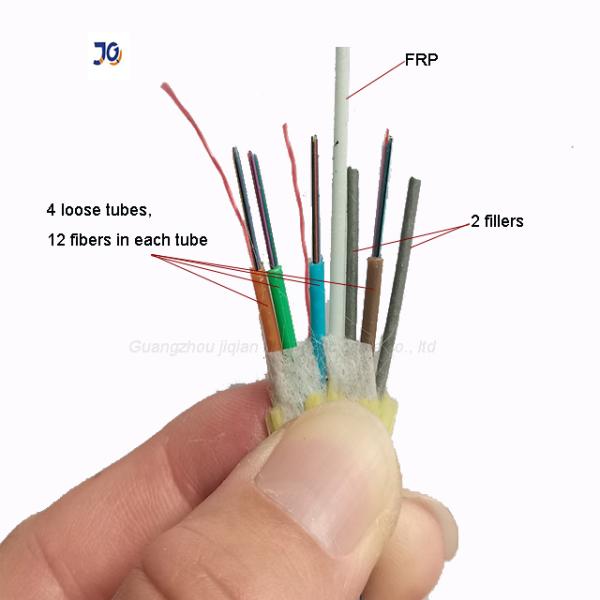 no metal singlejacket double jacket multi cores ADSS Fiber Optic Cable with HDPE