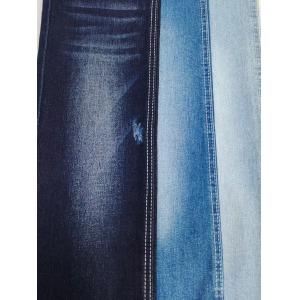 10.7oz Dark Indigo Stretch Denim Fabric 3/1 Right Twill 8S For Boyfriend Jeans