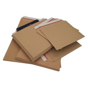 Kraft brown 24pt Corrugated Cardboard Envelopes With Hot Melt glue