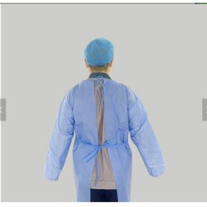 Buy cheap Non Woven Fabric Breathable 120cm Disposable Medical Isolation Gown from wholesalers