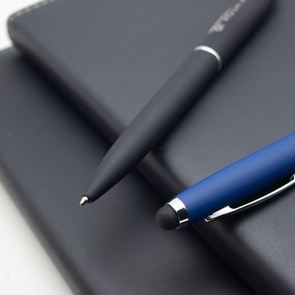 Business Office Stationery Custom Multi Color Metal Rubber Ballpoint Pen for Purposes