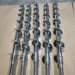 Smooth Operation Stainless Steel Auger Screw Heat Resistant For Sludge