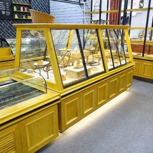 Customized Bakery Glass Display Case High Temperature Resistance With Led