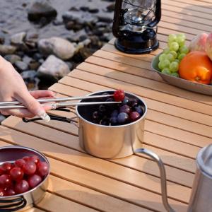 New Arrival 7 Pcs 304 Stainless Steel Camping Cookware Set Multi-person Soup Pot