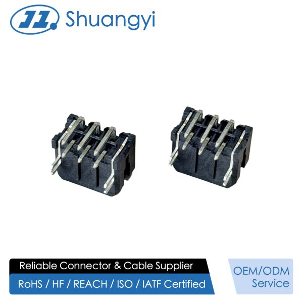 Micro Fit 3.0 2x3 Pin Header Connector, 3.00mm Pitch Side Entry PCB Power Signal