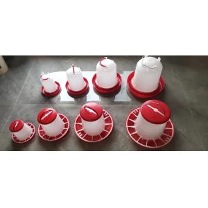 Wholesale Plastic Broiler Chicken Feeder Chicken Feeding Line Parts White Red from china suppliers