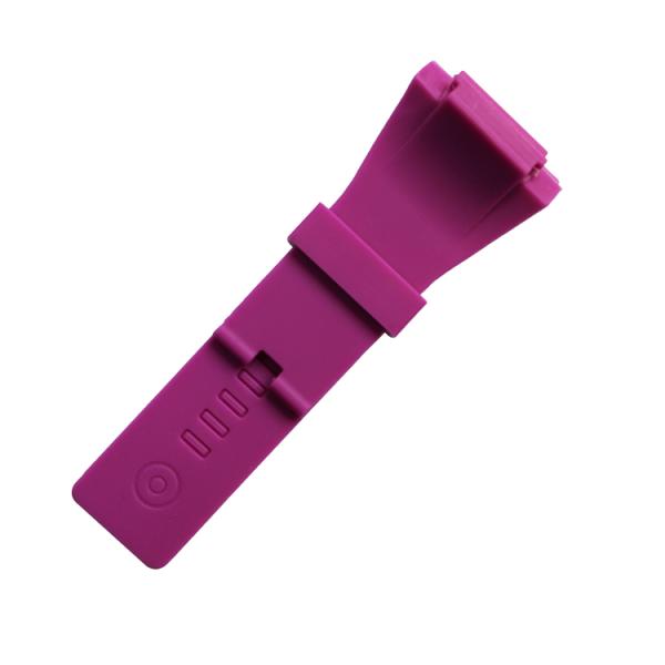 38mm Silicone Rubber Watch Strap Bands Curved End For Wristwatch