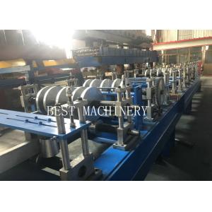 Big Cold C Profile Purlin Roll Forming Machine Chain Driven Hydraulic Cutting