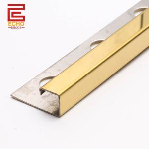 Stainless Steel Square Tile Trim Wall Edge Tile Trim For External Corners