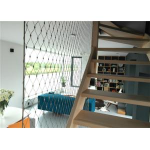 Sturdy Tensile 7 X 19 Stainless Steel Ferrule Rope Mesh Stair Railing Infill