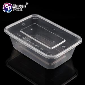 Wholesale Factory direct sale rectangular disposable microwave plastic PP takeaway food containers from china suppliers
