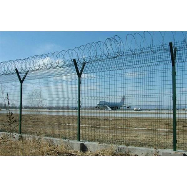 High Quality Galvanized And Powder Coated Welded Wire Mesh Fence Airport
