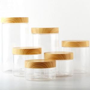 Wholesale Wood Grain Lid Mason Jar Storage Containers Home Vacuum Seal Containers Jars from china suppliers