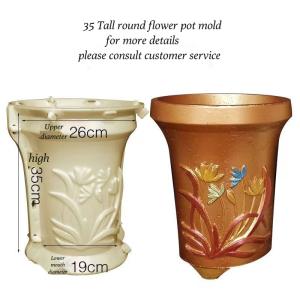 Precision Plastic Injection Molding Parts Concrete Flower Pot Molds Customized