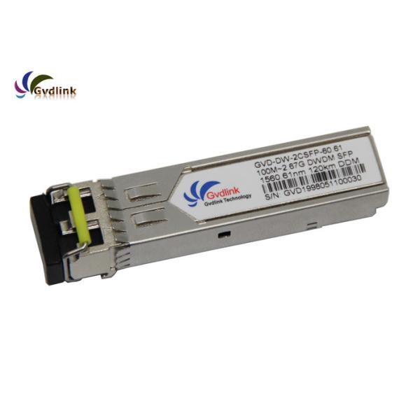 Quality DWDM-2CSFP120-60.61 1560.61nm 120km DWDM SFP Transceiver for sale
