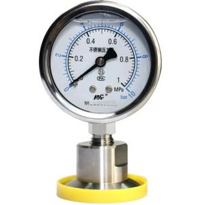 Wholesale Mc YNTP-60BF Diaphragm-seal Pressure Gauge Pressure Gauge 40mm from china suppliers
