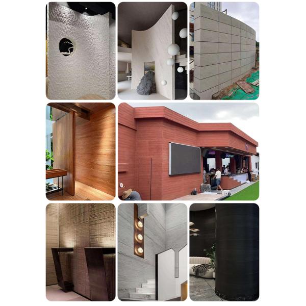 Waterproof 3D Bendable Soft Flexible Travertine Artificial Stone Veneer Wall Panels Modern Design Style For Bedroom Cladding