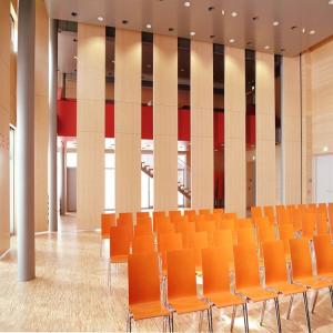 Banquet Hall Acoustic Movable Wooden Collapsible Partition Walls With Double