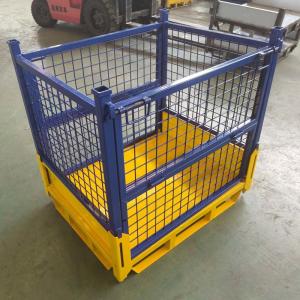 Stackable Durable Steel Foldable Wire Mesh Container For Your Storage Requiremen