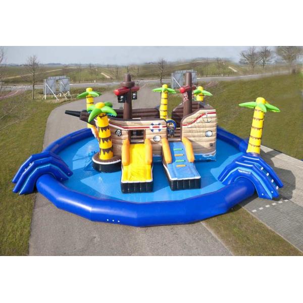 Exciting Inflatable Amusement Park Adventurous Customizable Design With Centre