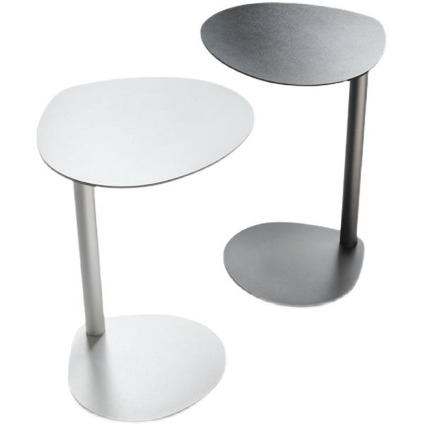 Hotel Lobby Sofa Side Table C Type Iron Coffee Table Floor Storage Corner Table