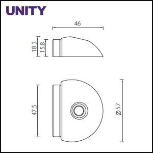 Floor Mount Door Fitting Hardware Easy Install Floor Mount Option Satin