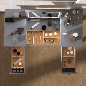 LED light Makeup Dressing Tables E1 With Mirror