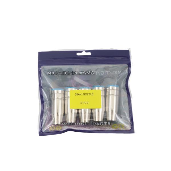 White 25AK Conical Welding Nozzle for MIG Welding Torch Consumables Gas Nozzle binzel