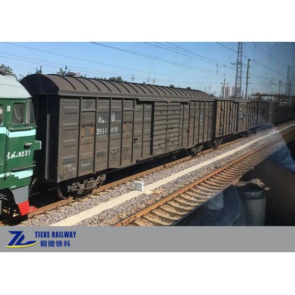 Large Covered Railway Box Wagon Car 145m3 Capacity 1435mm Rail Gauge