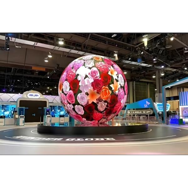 Shopping Mall/Events Sphere LED Screen with Front Service Maintenance Method and