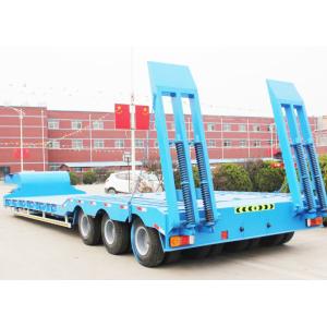 2 Axles 3 Axle 4 Axle Heavy Duty Hydraulic Low Loader Semi Trailer for Heavy