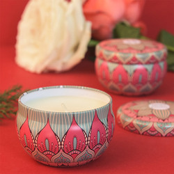 Amber Environmentally Friendly Scented Candles Metalized vanilla Scent