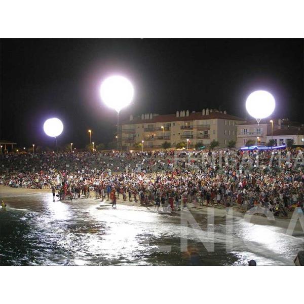 1000W 1K Tungsten Balloon Light Ball soft flood warm color for sports court filming