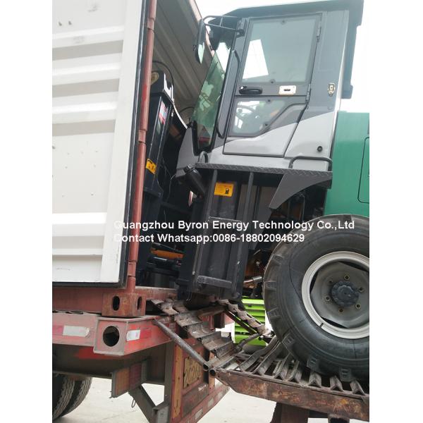 Green Front End Mini Wheel Loader With Quickhitach And Electric Floating