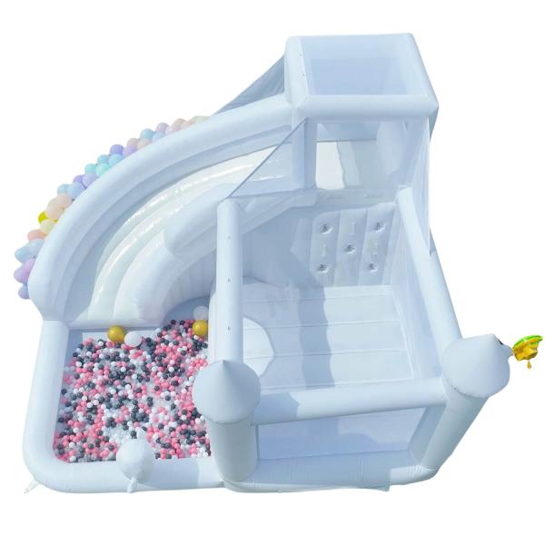 2024 Hot Style White PVC Bouncy Castle for Wedding Customized Size and PVC Material