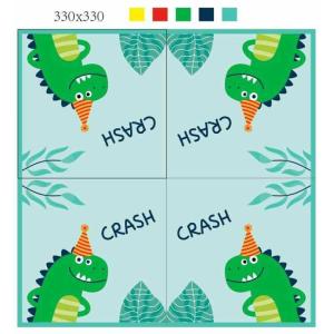 Party Decoration Paper Plate Set Dinosaur Theme Banner Cutlery Tableware Set