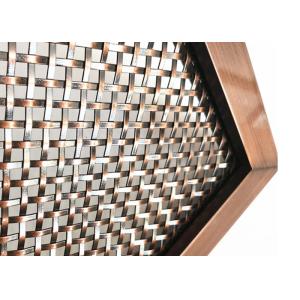 Surface Finished Services Architectural Woven Wire Mesh With Pattern Design