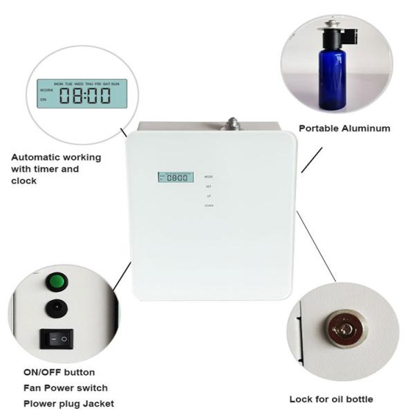 Wall Mounted 150ml Commercial Essential Oil Diffuser 8W 12V