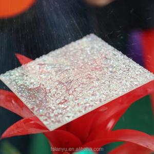 Frosted Solid Polycarbonate Sheet Fire Resistant Diamond Polycarbonate Sun Sheet