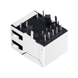 LPJG0803A61NL 100/1000 Base-T Tab Down Green&Orange/Yellow Led 1 Port Industrial