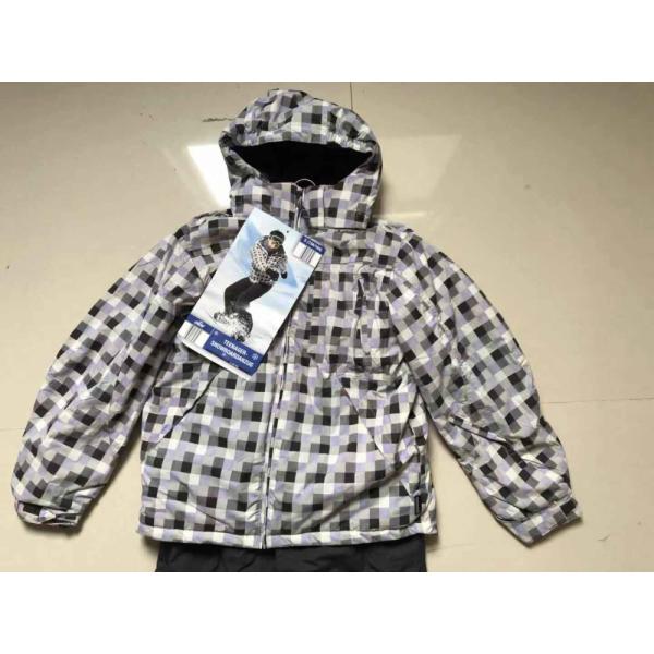 100% Polyester Junior Boy's Ski Jacket And Pants Set keep warm