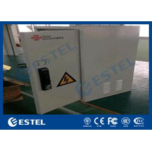 Climate Controlled Cabinet Pole Mount Enclosure Cutomized DC48V Fans Cooling