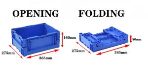 Plastic Foldable Crates Storage Containers Warehouse Small Collapsible Crate Stackable