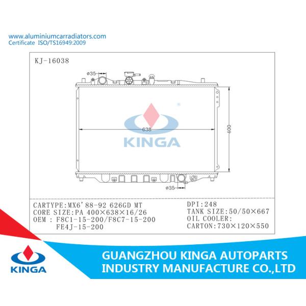 Mazda MX6'88-92 626GD MT Auto Mazda Radiator Hard Brazing for Cooling System